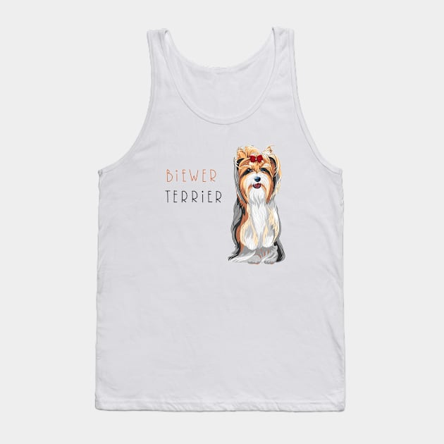 Biewer Yorkshire Terrier Tank Top by kavalenkava